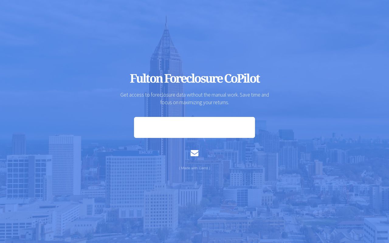 Carrd profile picture for @foreclosure